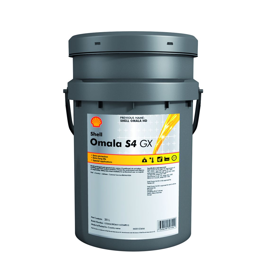 Shell OMALA S4 GXV 320, 20l kbelík  - syntetický PAO