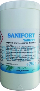 SANIFORT šumivé tablety, 250g (75 tablet)